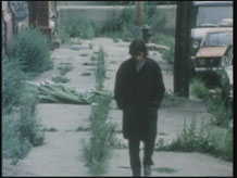 Walking the mean streets.