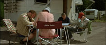 Get your bare ass out of Mr. Delon's chair!!!